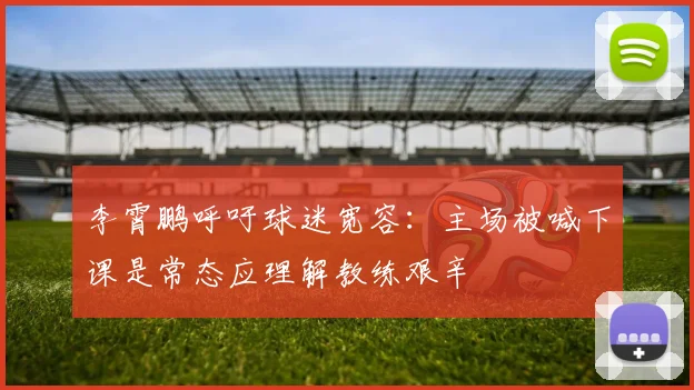 李霄鹏呼吁球迷宽容：主场被喊下课是常态应理解教练艰辛